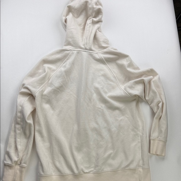 The North Face Women`s Off-White Hoodie Sz L - Picture 6 of 6